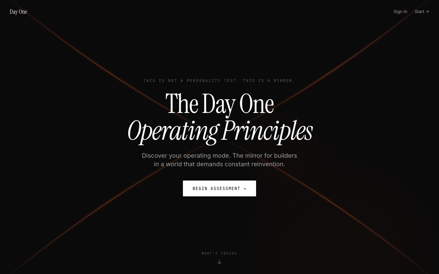 Day One Operating Principles